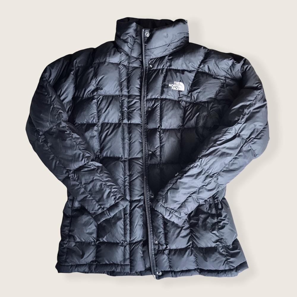 North Face 600 Down Puffer Classic Cold Weather Fall/Winter Cozy Black Jacket - Picture 10 of 16